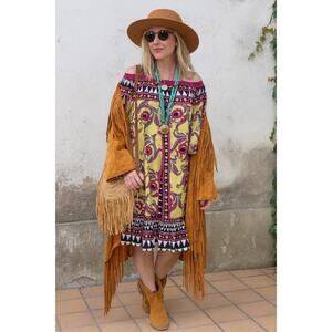 La Double J Popeline Cotton Short Paloma Dress Cartwheel Fuxia Medium